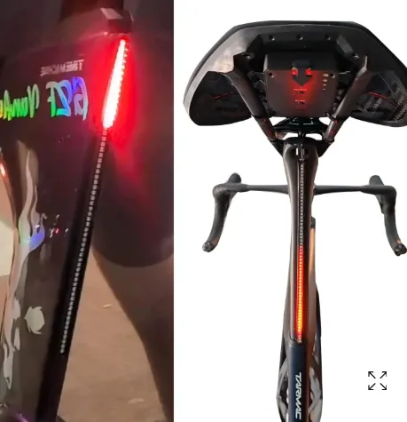 New road bike seatpost water drop taillight has ultra-long battery life, is waterproof, rechargeable, and has a variety of colors and light modes to choose from