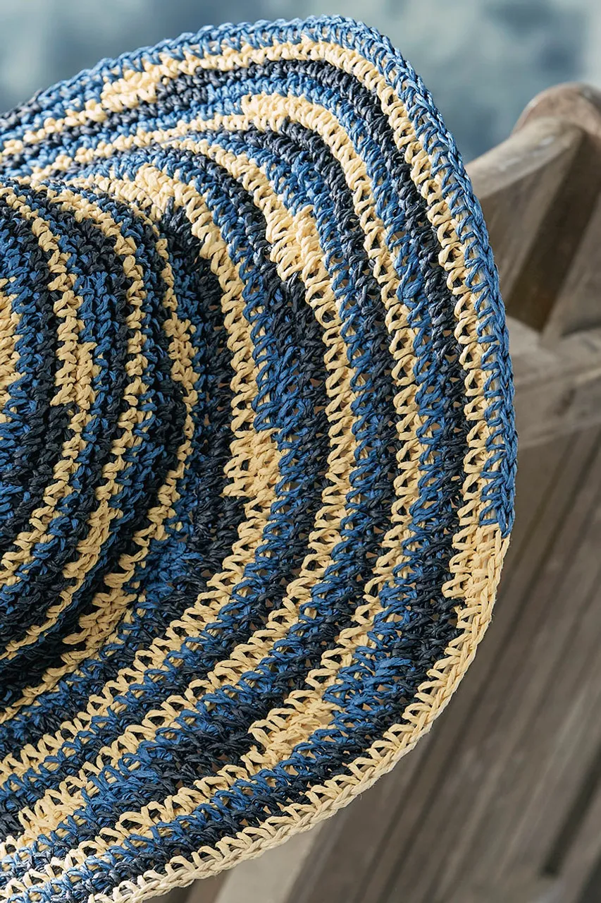 SPACE-DYE CROCHET SUN HAT