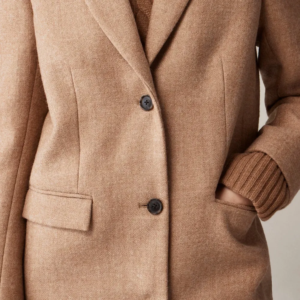 Wool-Blend Melton Topcoats