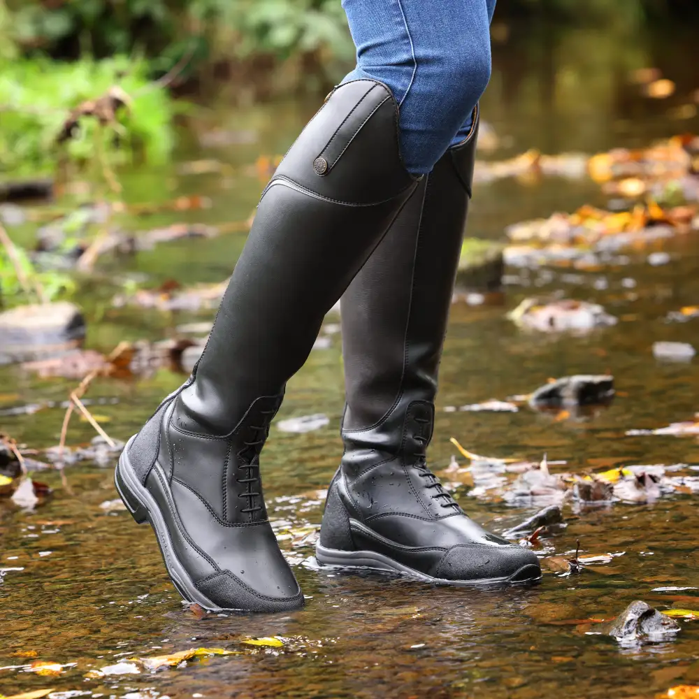 Refined Zip Weather-Ready Riding Boots
