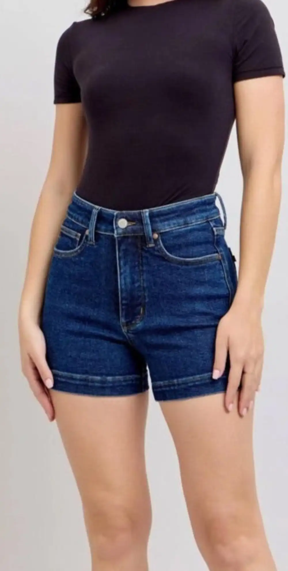 Roomy Straight High Waist Casual Shorts