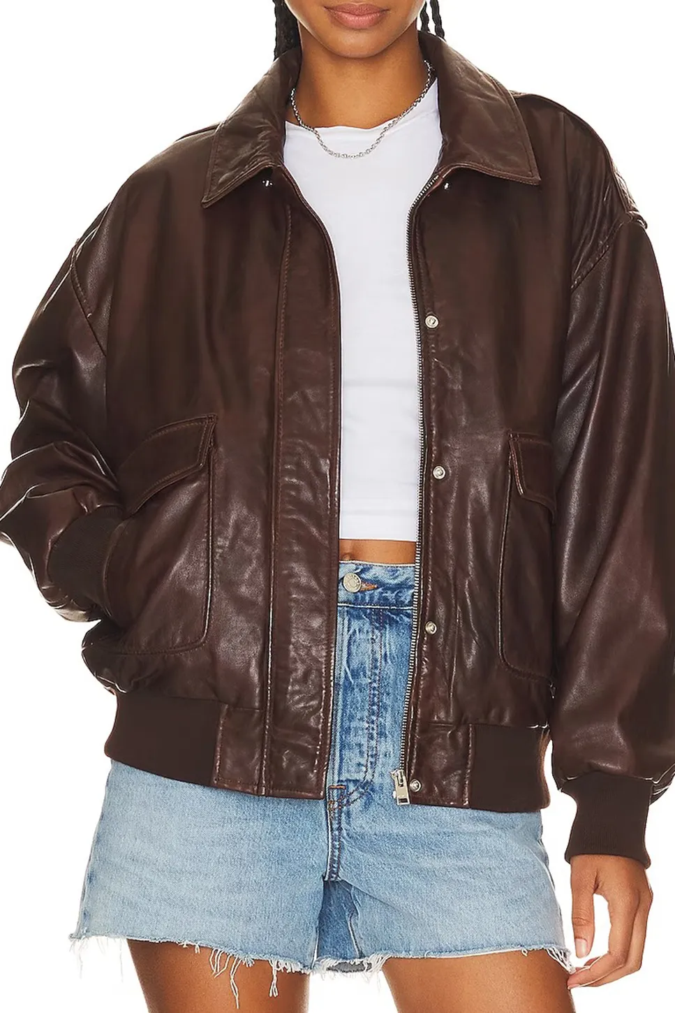 Dark Brown Bomber Jacket