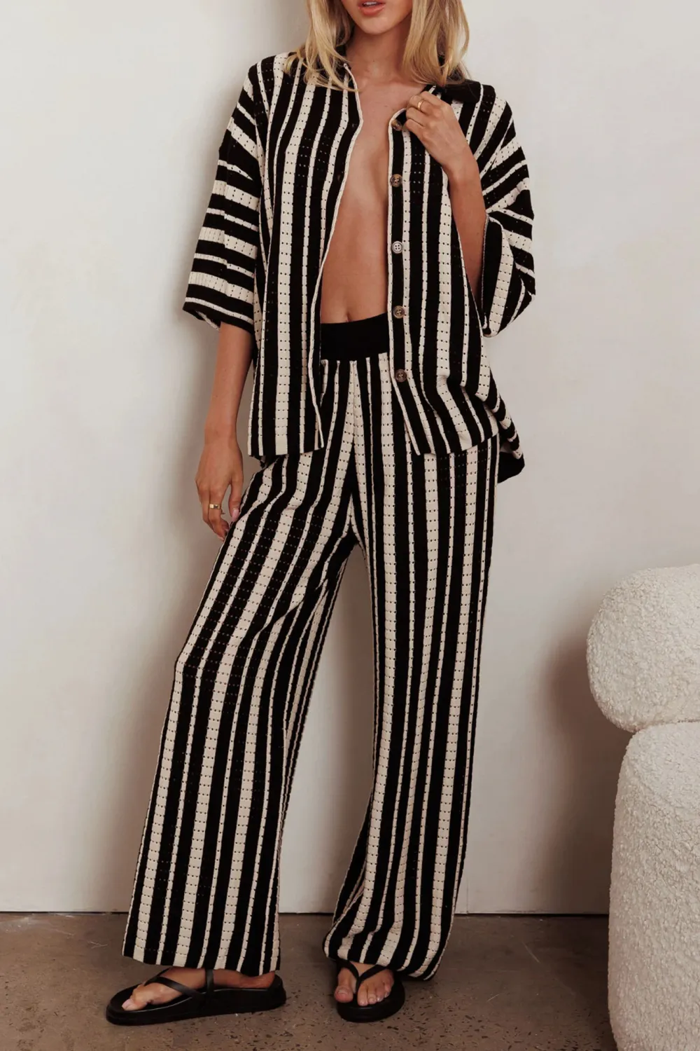 Casual Striped Breathable Sun Protection Trousers