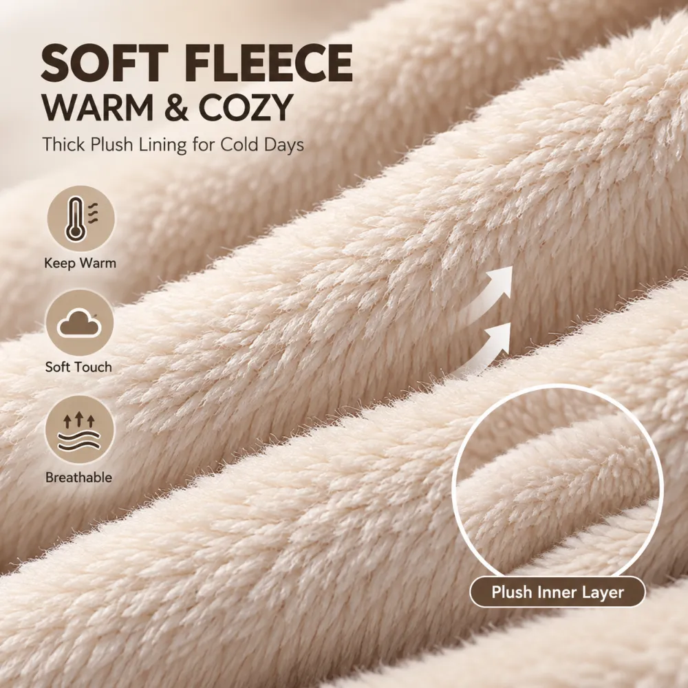 3-in-1 Winter Fleece Balaclava Hood - Warm Face, Ear & Neck Cover