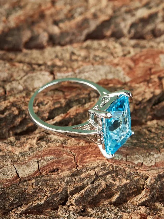 Sapphire Zircon Ring