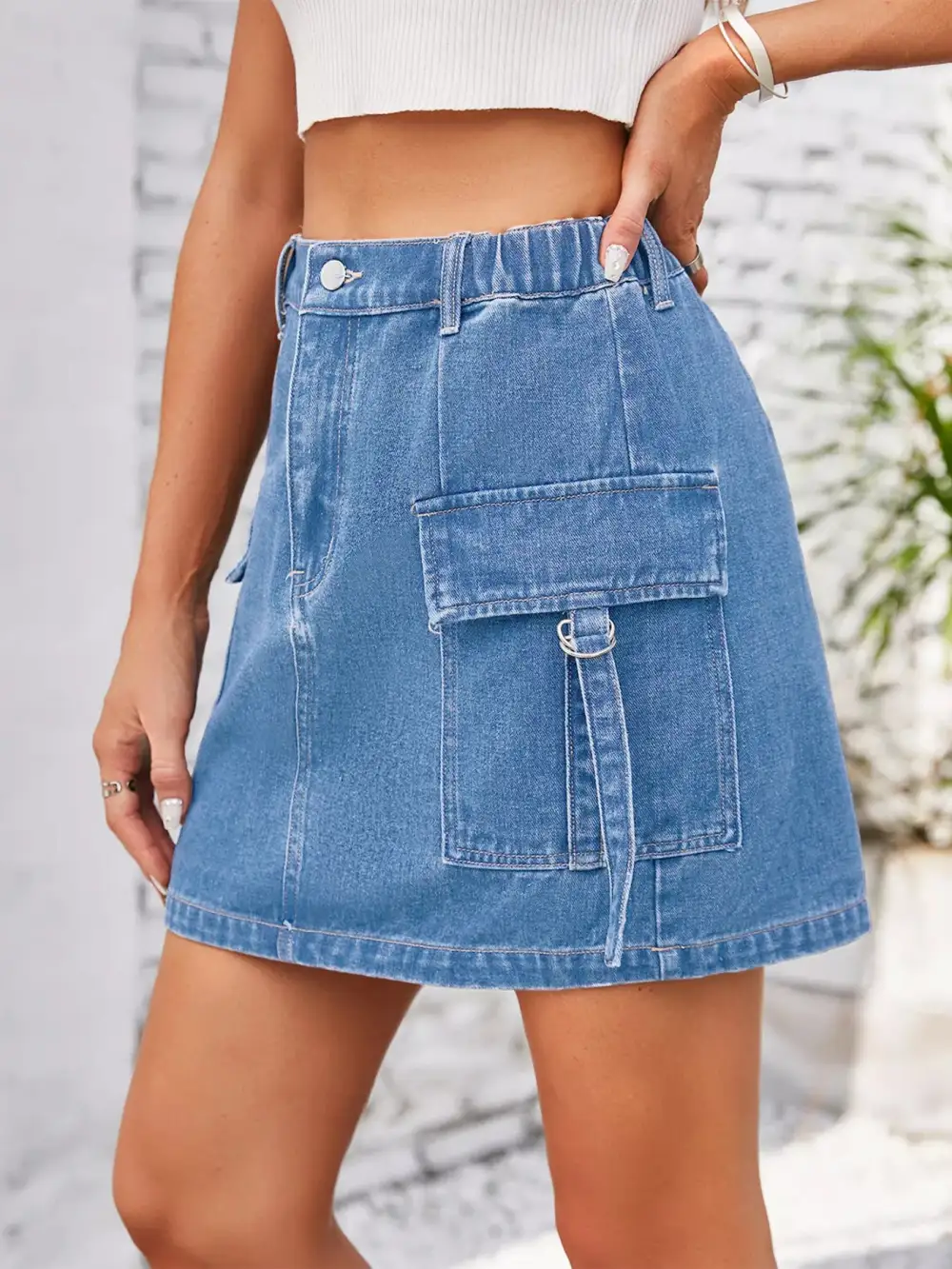 Denim Casual Skirt