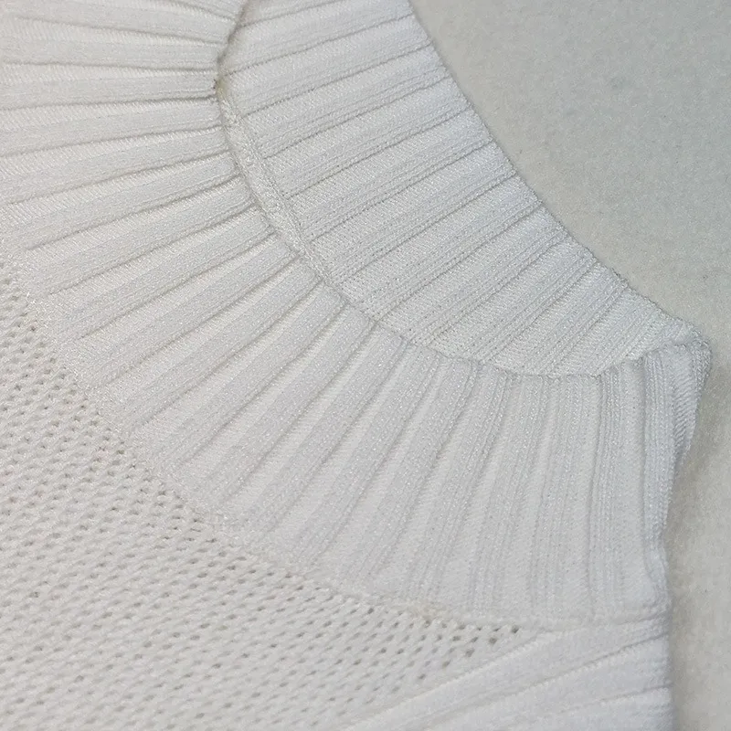 New ins hollow solid color knitted hot girl short navel-exposing vest