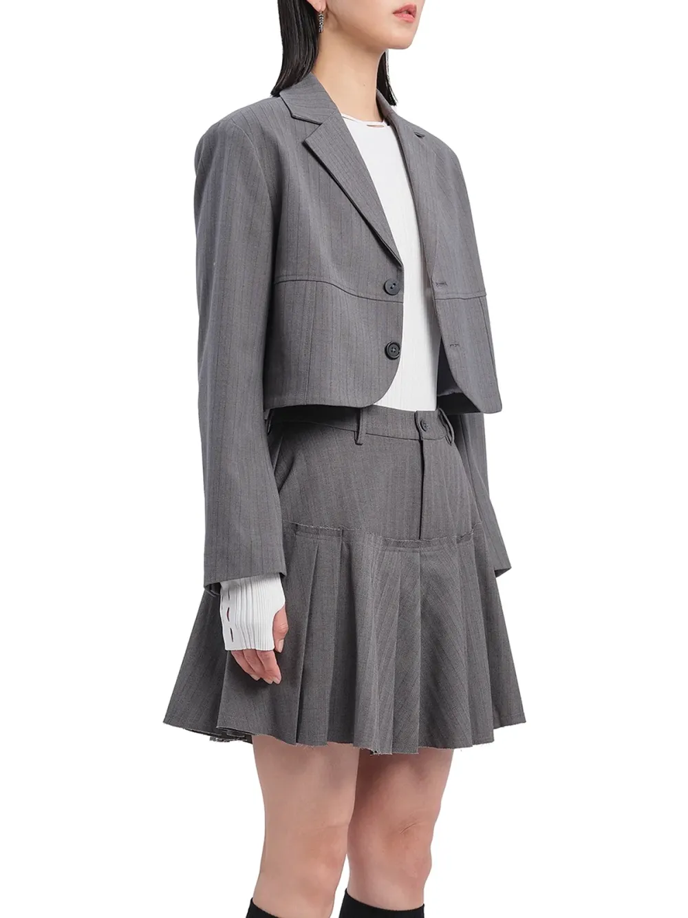 Cropped Short Suit Jacket