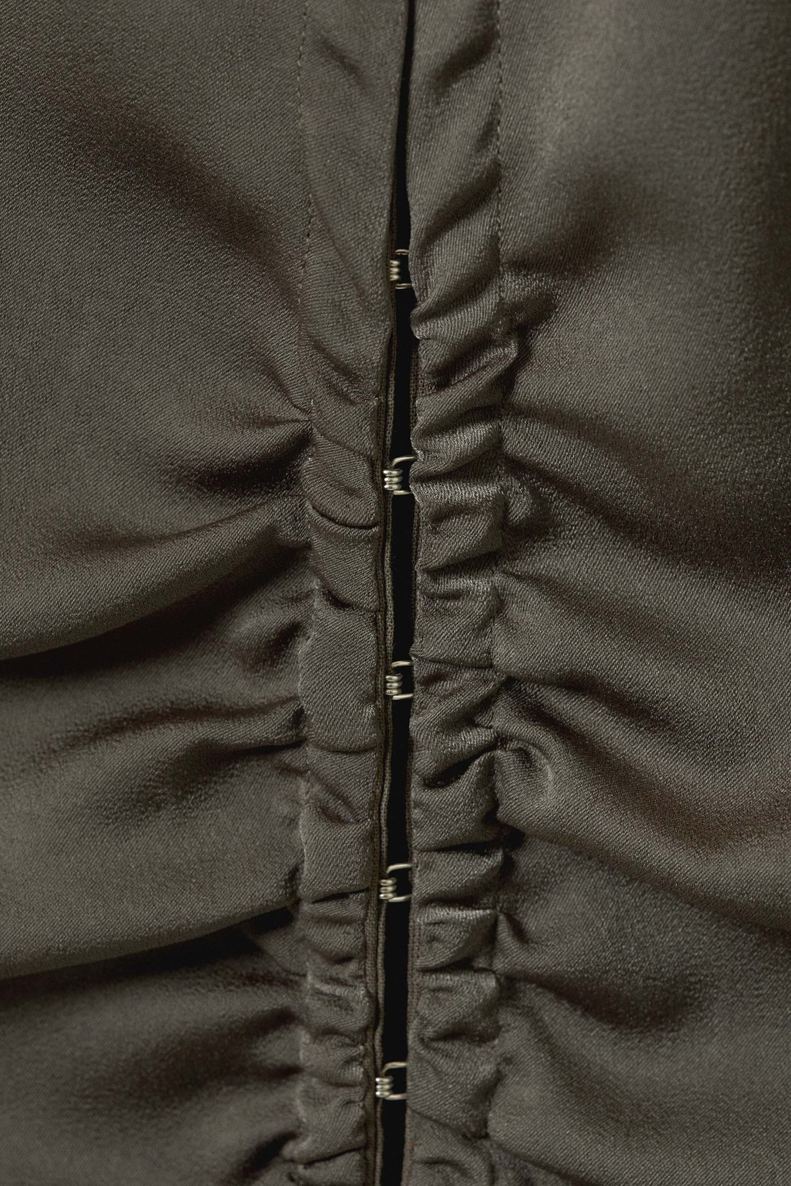 Ruched Long Sleeve Shirt