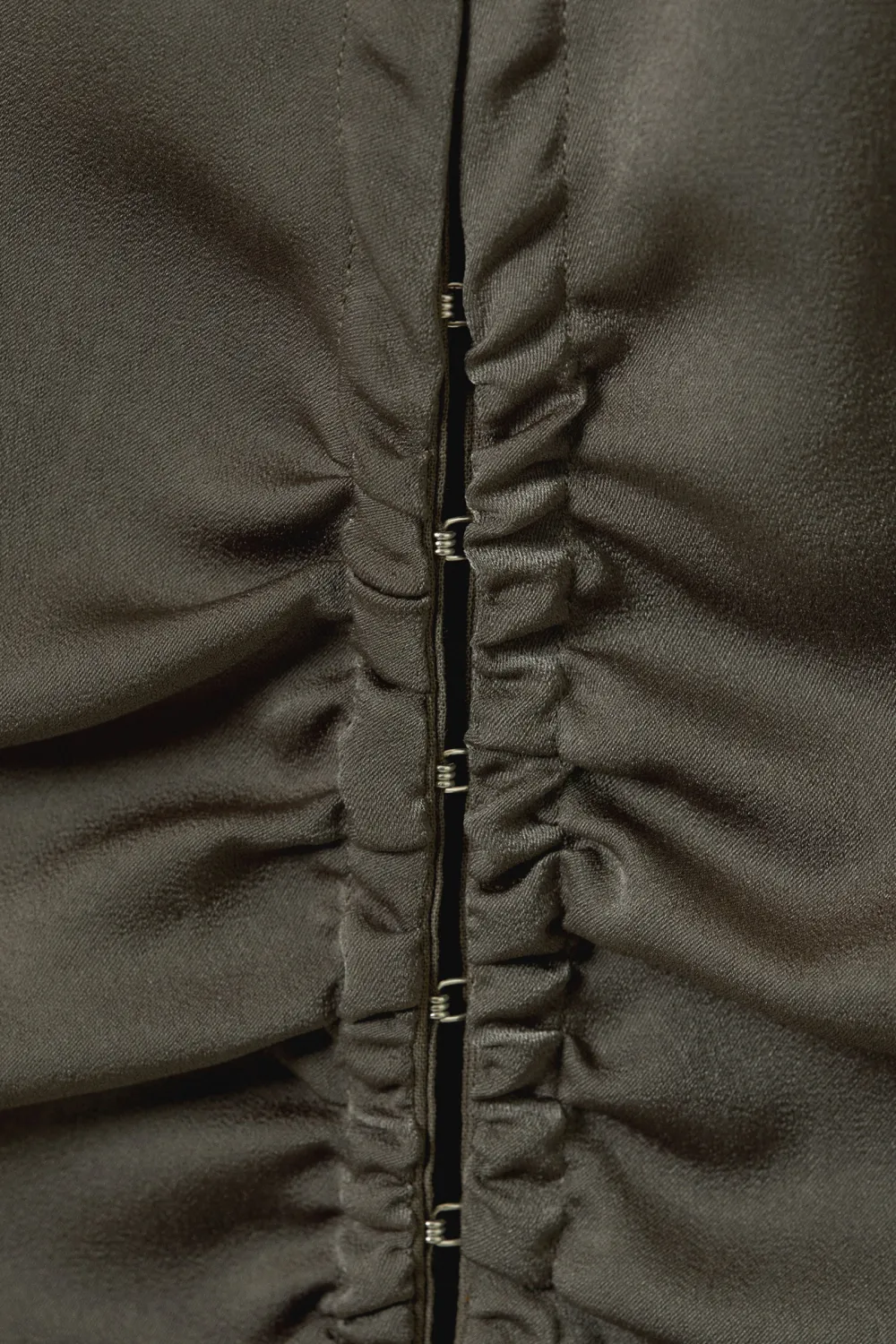 Ruched Long Sleeve Shirt