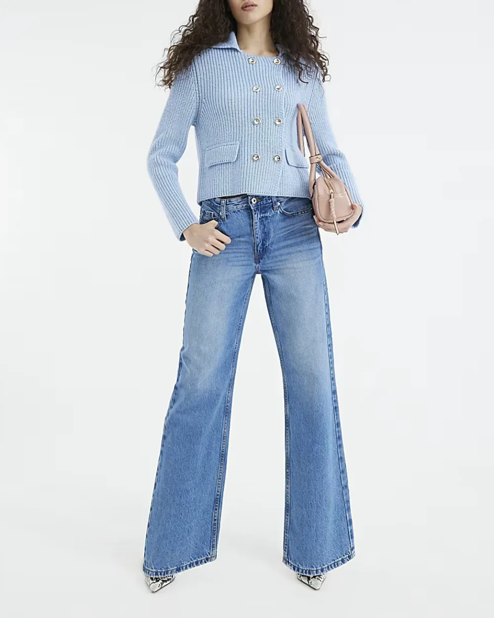 Simple Design All-Match Solid Color Women's Jeans