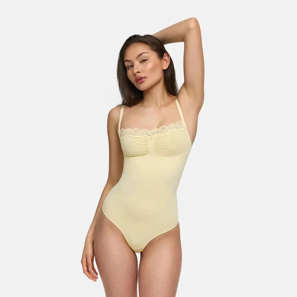 Sexy Lace Bodysuit Shapewear Tummy Control Butt Lifter Body Shaper Slimming Full Body Suit for Women