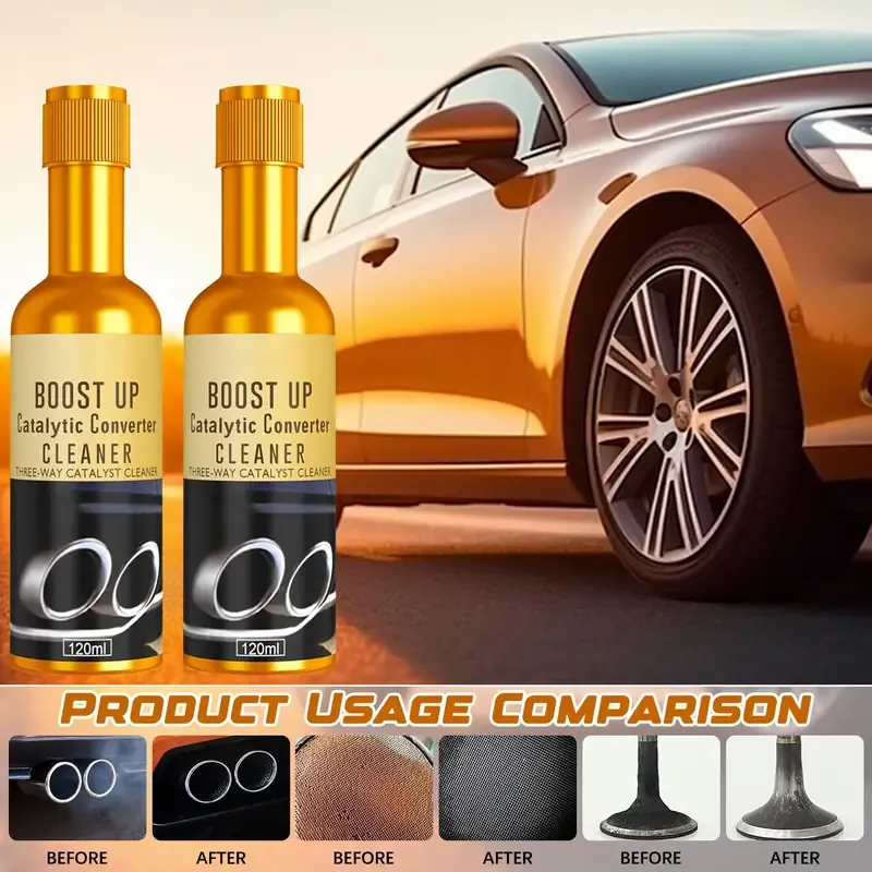 Carbon removal ternary catalytic cleaning agent