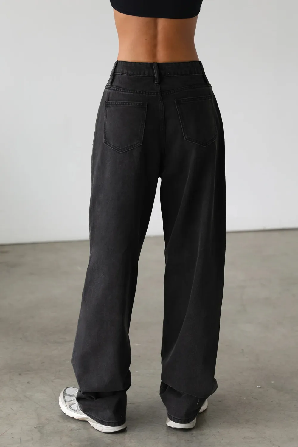 Comfortable Cotton Handsome Ripped Straight Wide Leg Pants