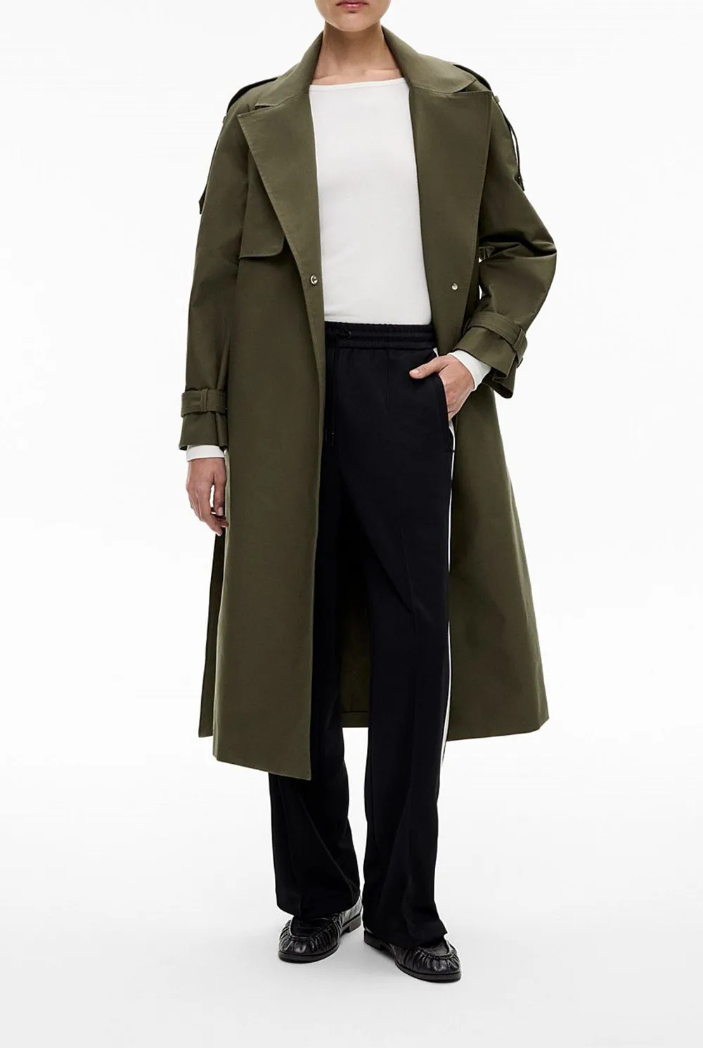 White Striped Sweatpants