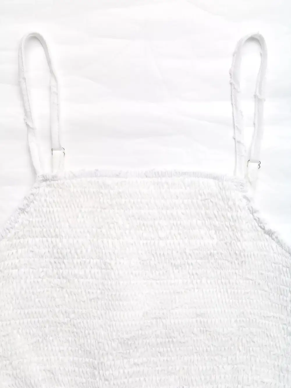 Draped Cropped Smocked Detail Coordinated Set