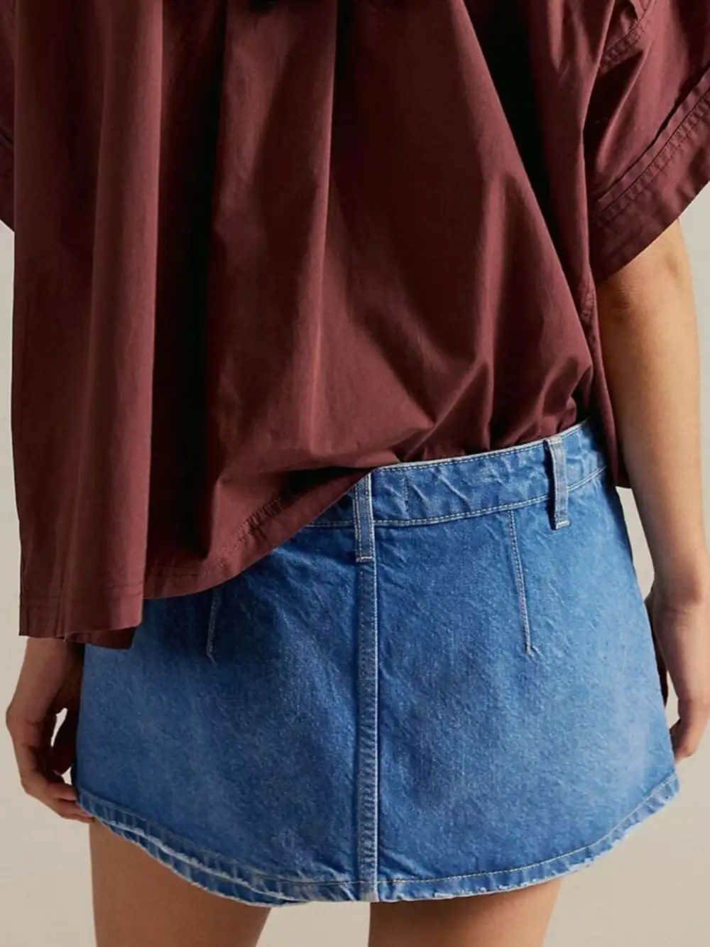 Mini Denim Skort