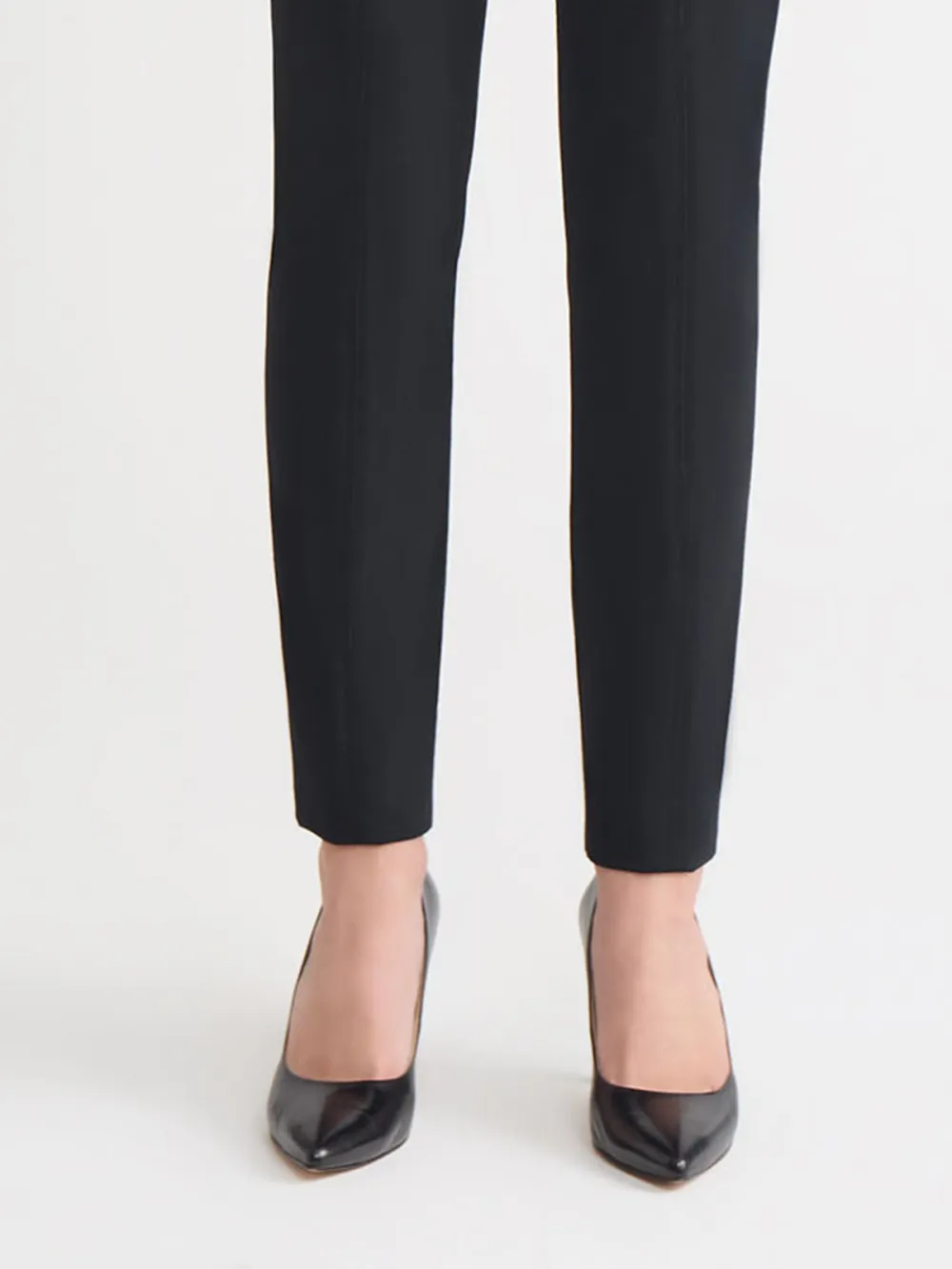 Solid Color Slim Fit Pants