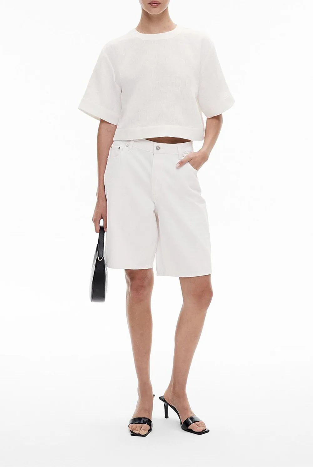 Linen Round-Neck T-Shirt