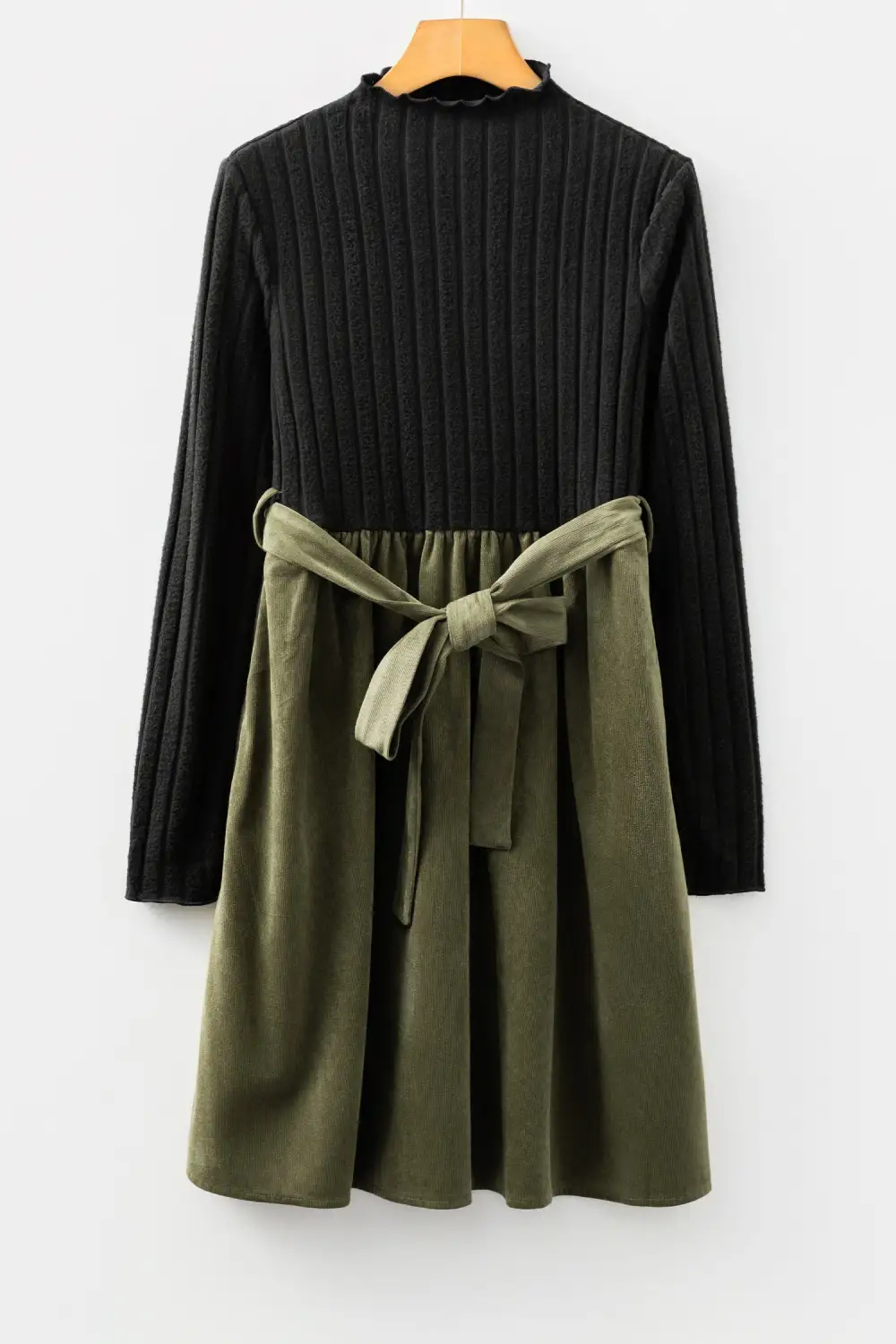 Sleek Fitted Flared Dress
