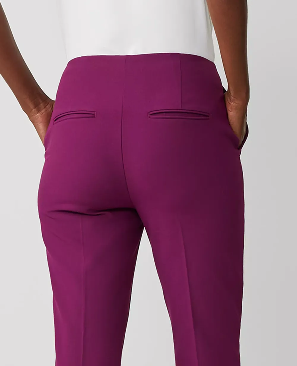 The Side Zip Ankle Pant in Bi-Stretch