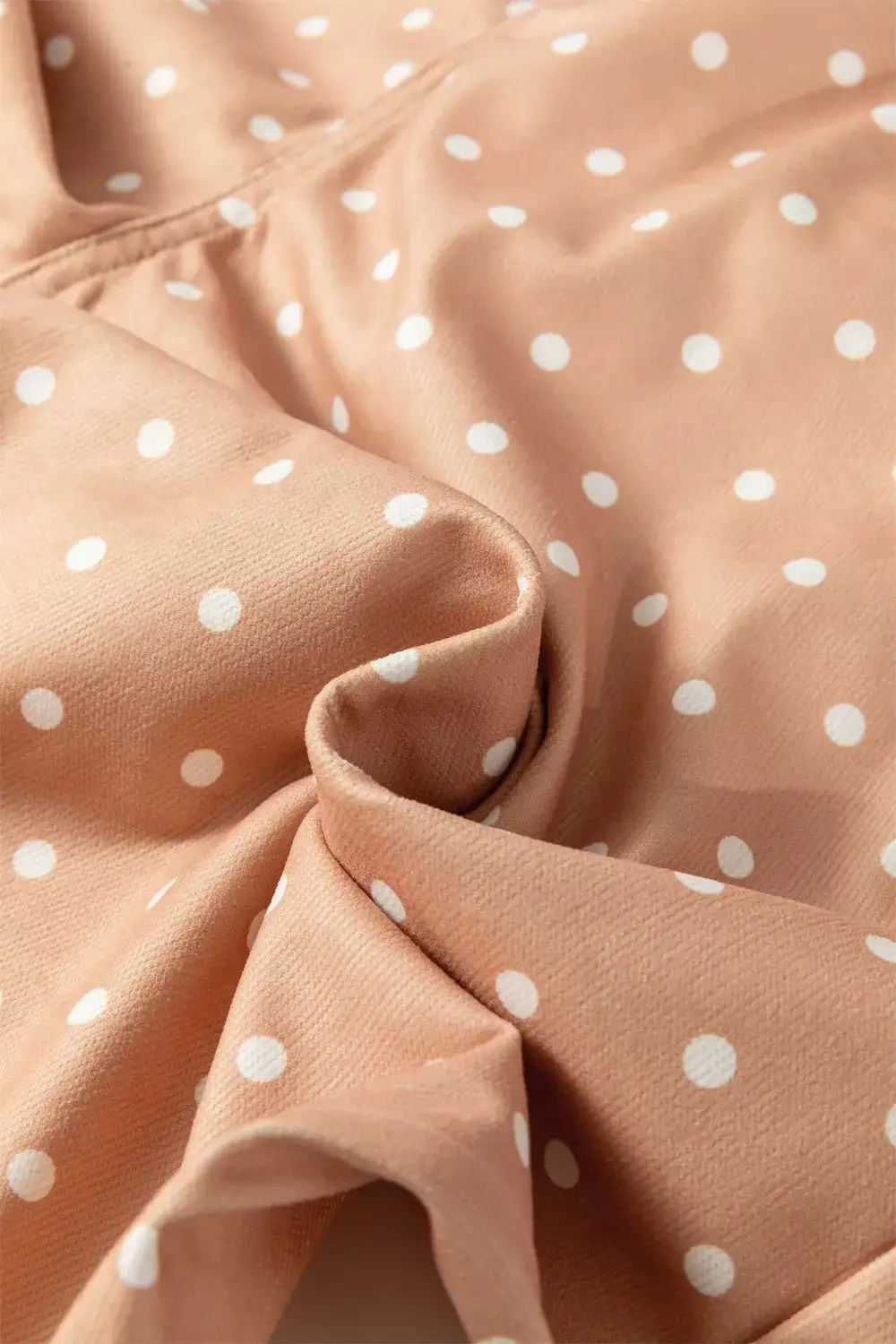 Polka Dot Print Drawstring Wide Leg Pants