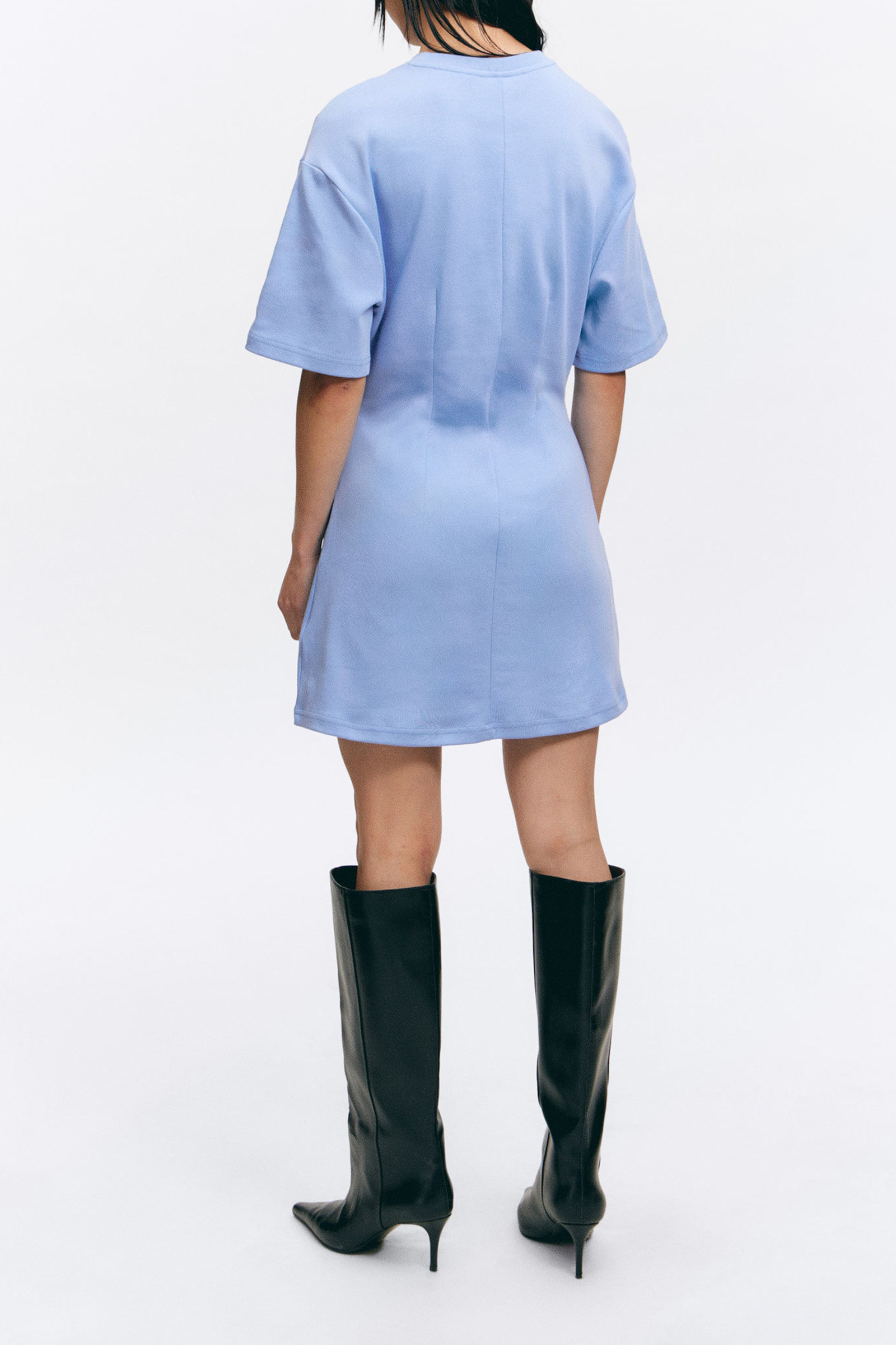 Drop Shoulder Half Sleeve Dress