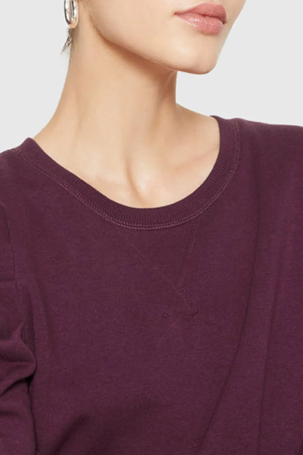 Crew Neck Garnet Hoodie