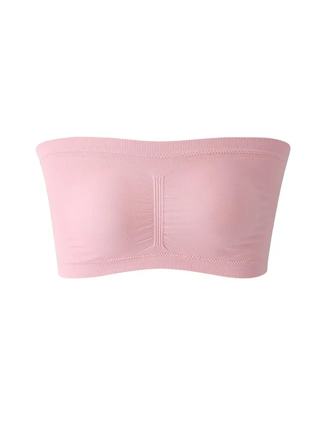 Women's Strapless Double Layer Extended Breast Wrap High Elastic Invisible Underwear