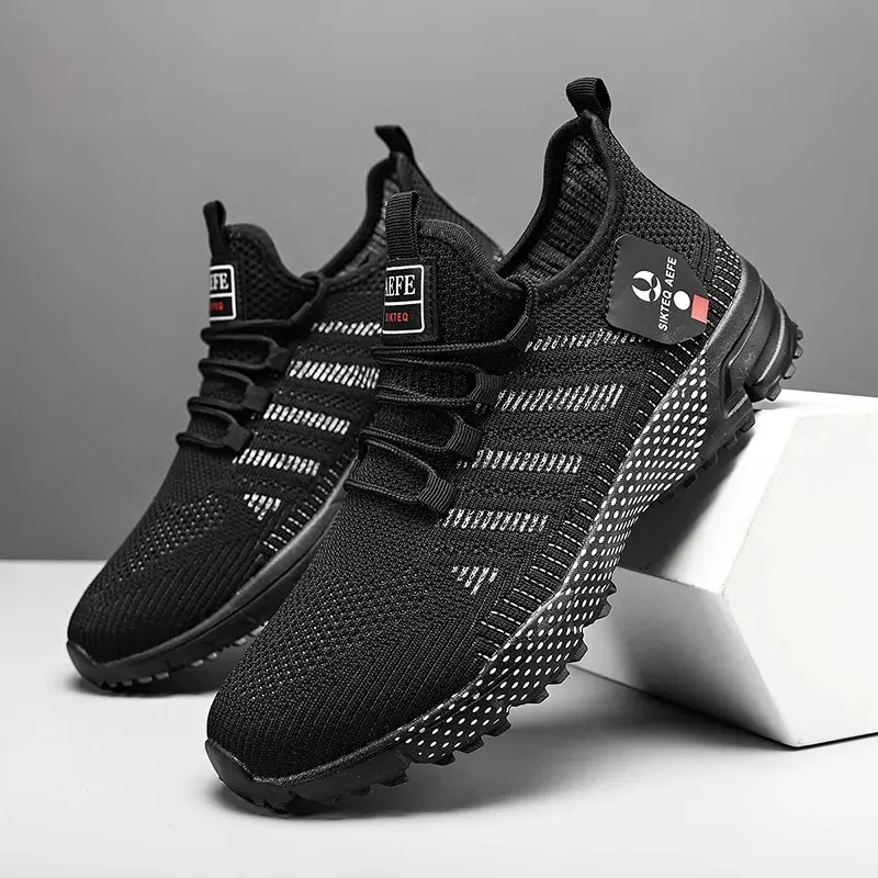 🔥Hot Sale 50% OFF🛒 - Men's Lightweight Orthopedic Flyknit Sneakers — Breathable Walking, Running & Outdoor Fitness Shoes