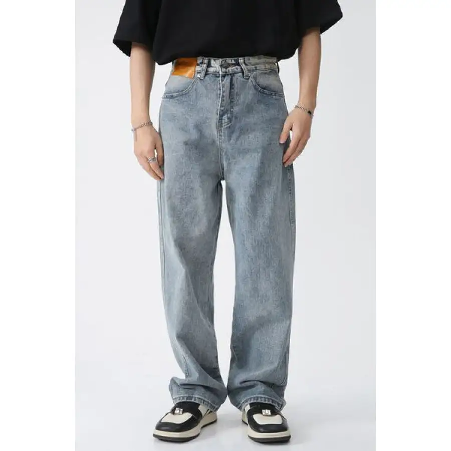 Wide Leg Jeans with Pockets Jeans