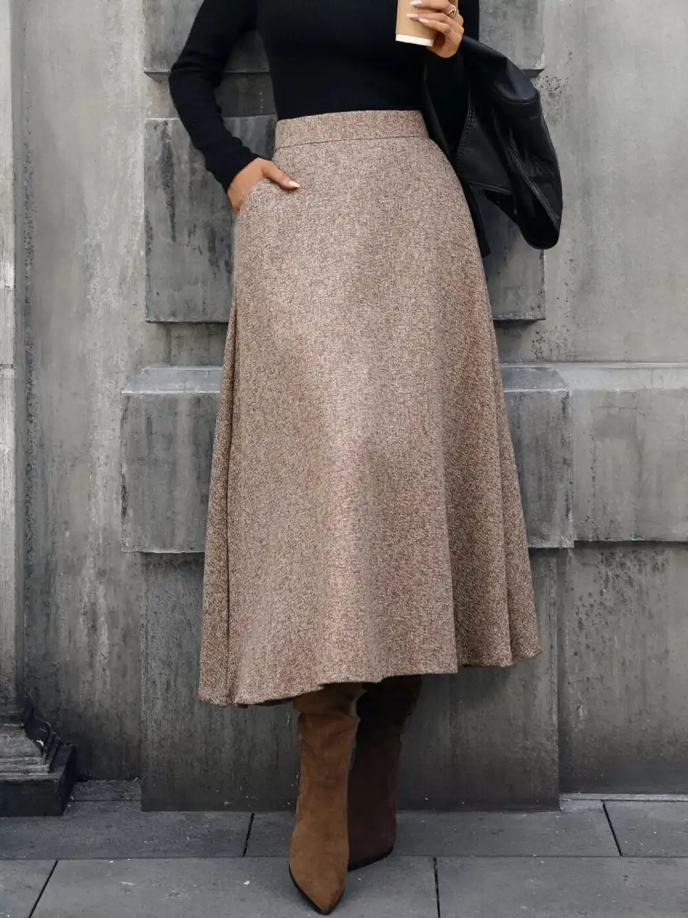 Line Line Midi Skirt