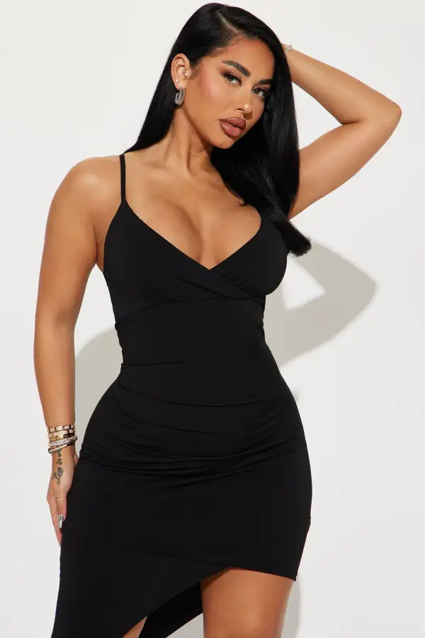 Emily May Midi Dress - Black