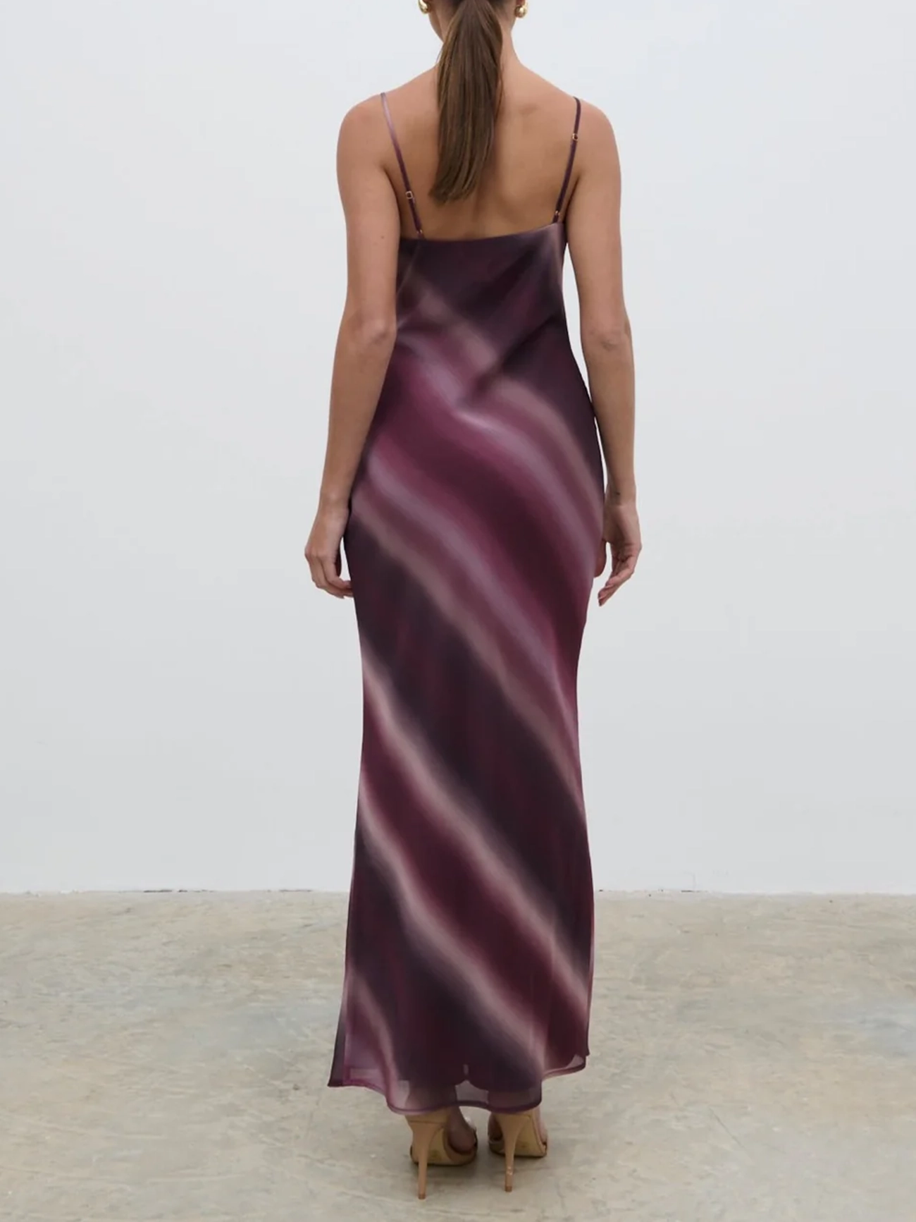 Asymmetric Cowl Maxi Dress