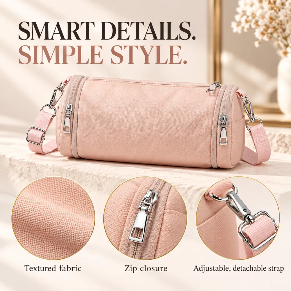 Telescopic folding triangle bag