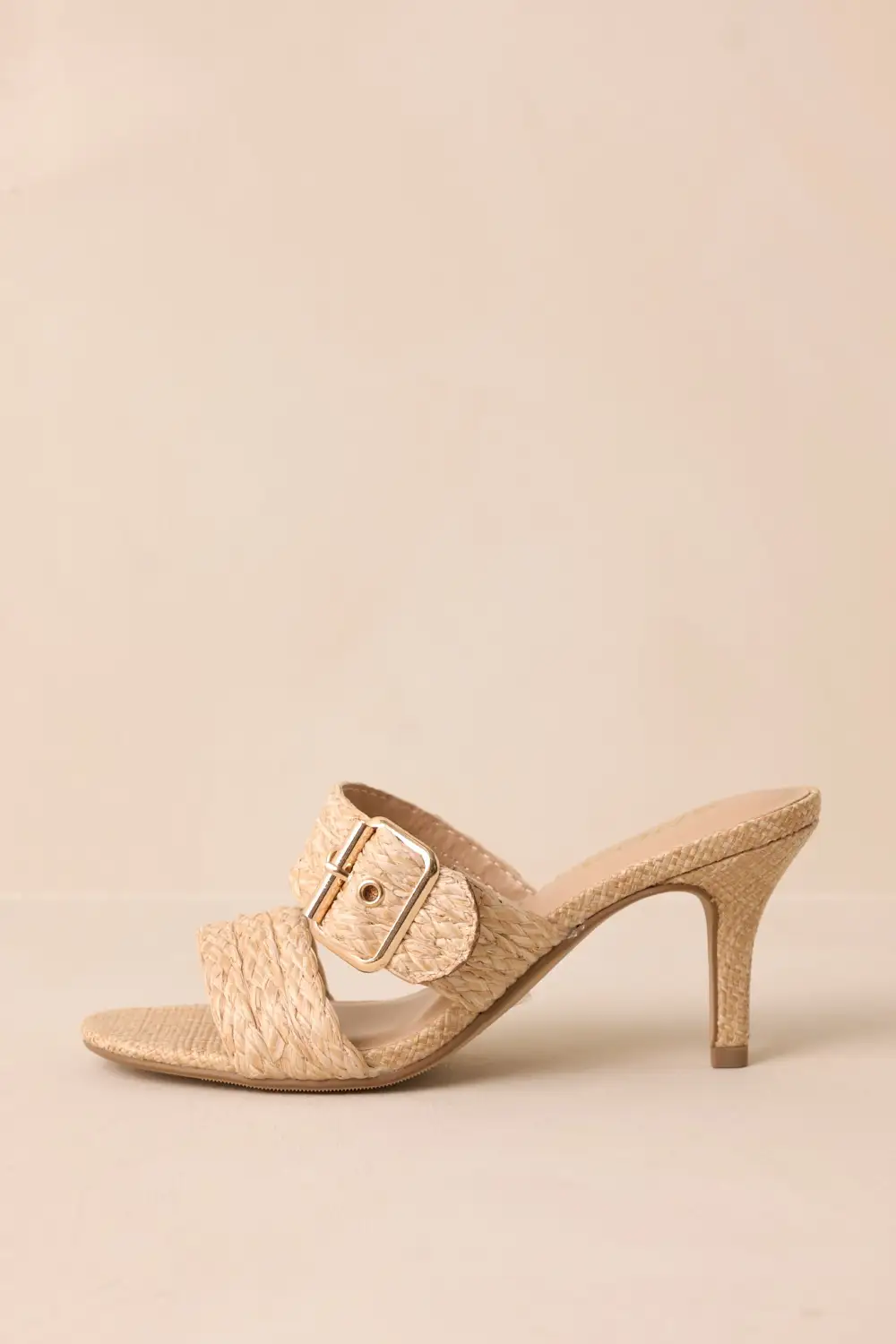 Raffia Woven Heels