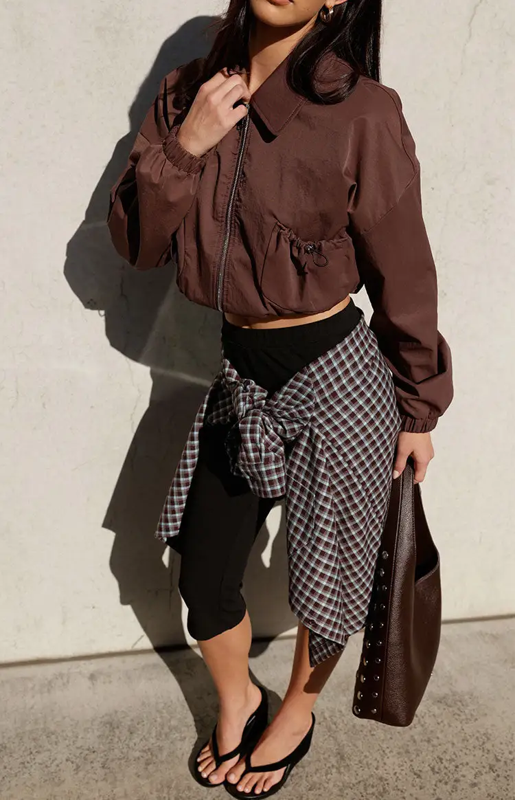 Bomber Zip Collar Jacket