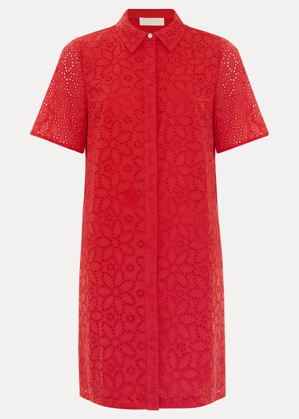 Cotton Warm Floral Embroidery Ladies Dress