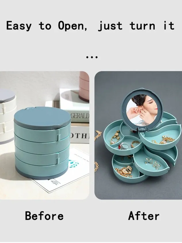 Rotating Multi-layer Jewelry Box