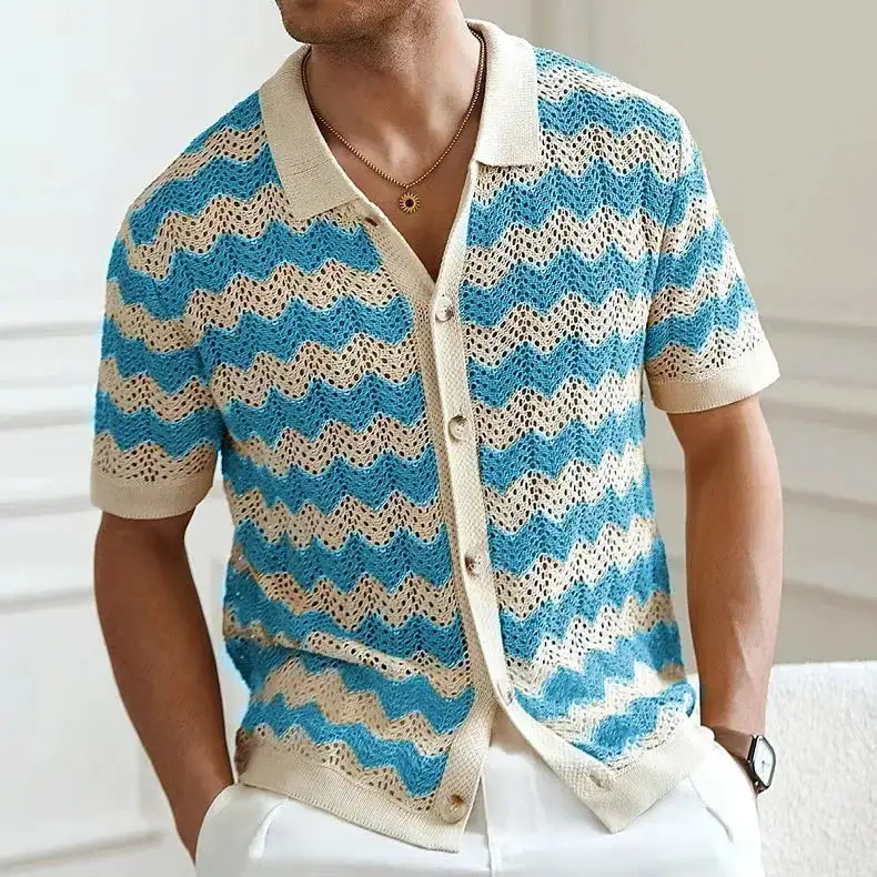 Button Front Knit Shirt