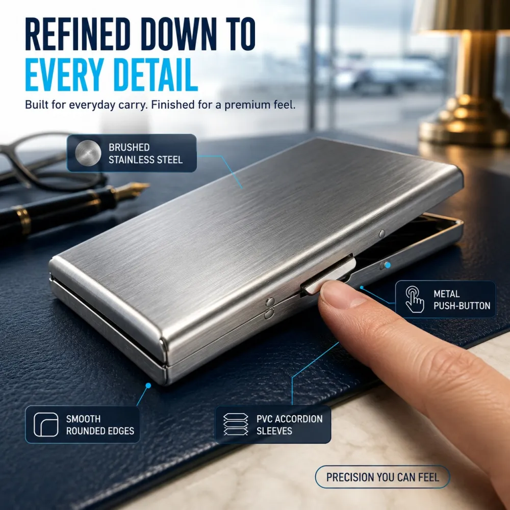 RFID Blocking Metal Card Holder