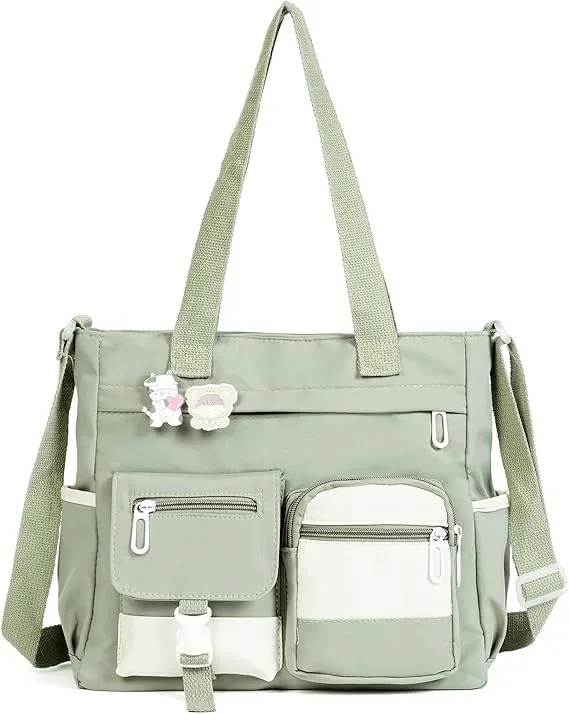 Large capacity canvas versatile artistic tote bag