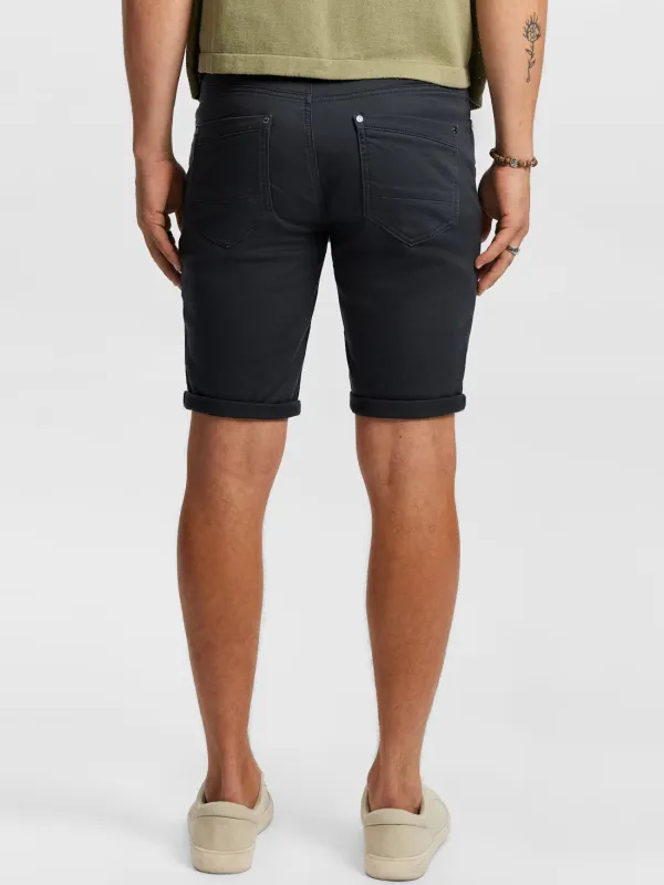 Charcoal Casual Style Denim Short