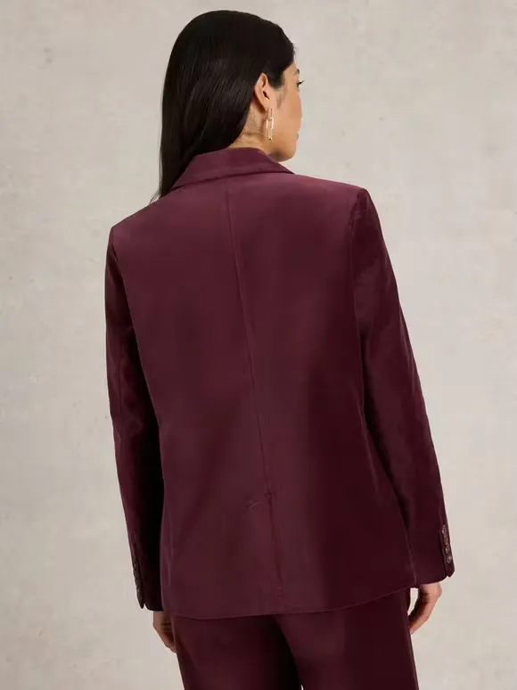 Organic Cotton Velvet Blazer