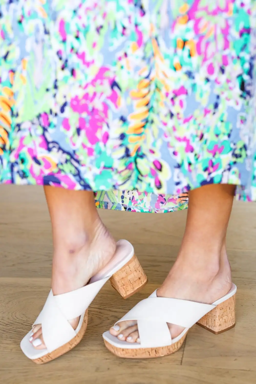 Platform Bone Sandals