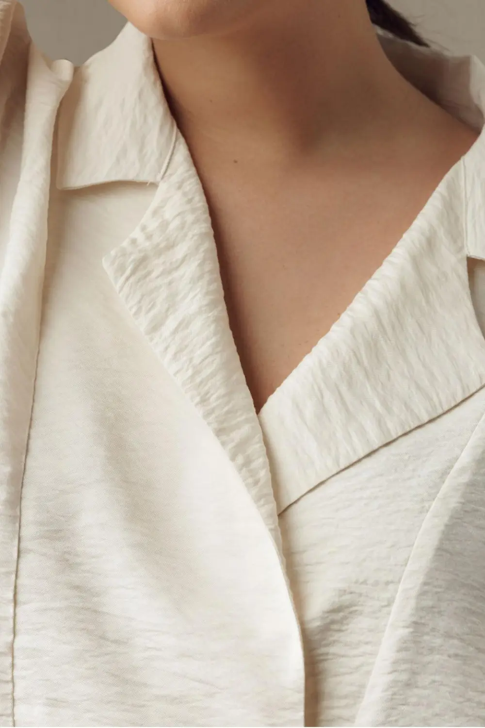 Short-Sleeve Wide Placket Top