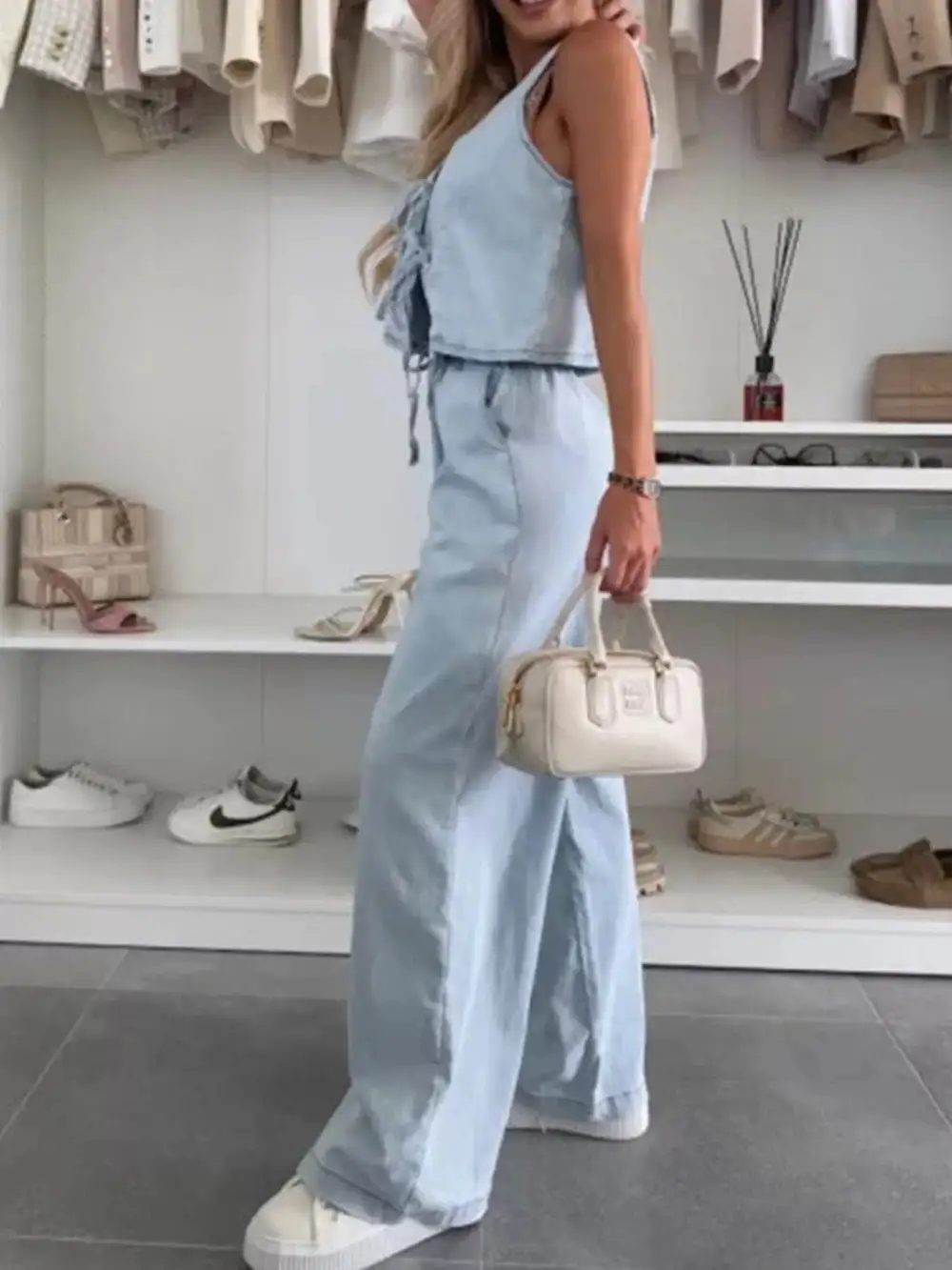 Denim Tie Set