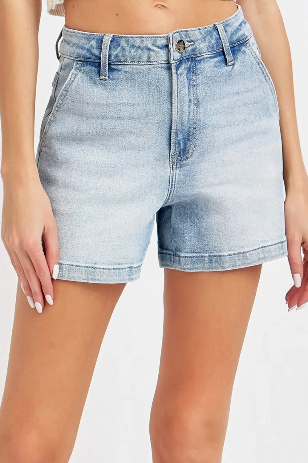 Tailored High Rise Shorts