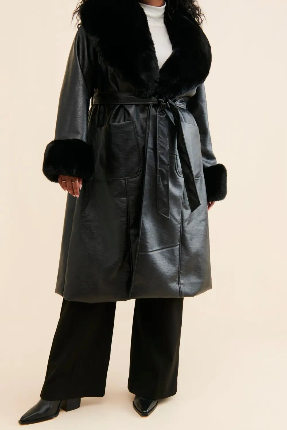 Mixed Media Coat