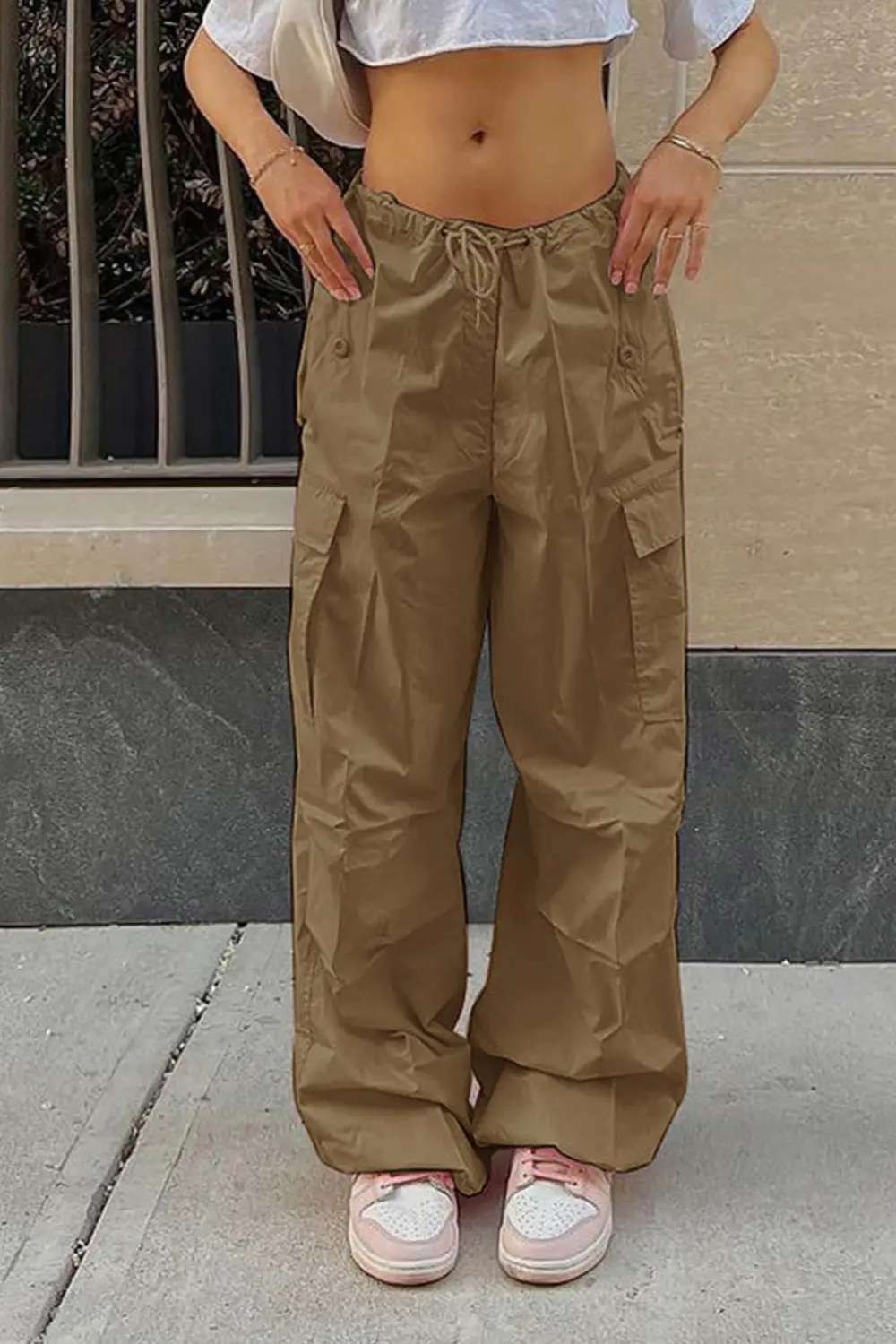 High Waist Utility Cargo Pants